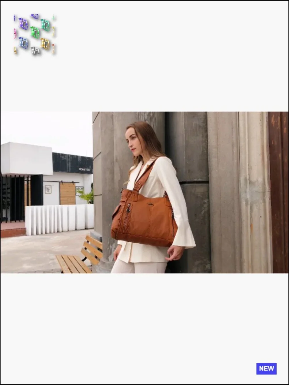 Washed Vegan Leather Hobo Bag Zip Closure Crossbody Shoulder Tote Satchel